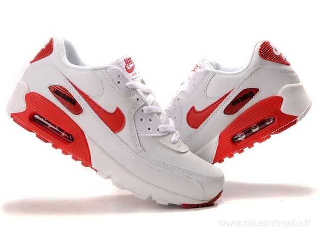 Nike Air Max 90 blanc rouge (1)